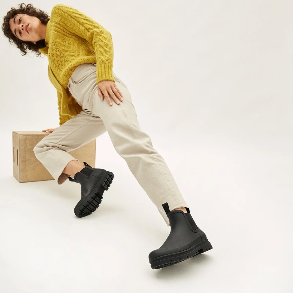 Black Everlane The Rain Boot size 8 🥾 rain boots